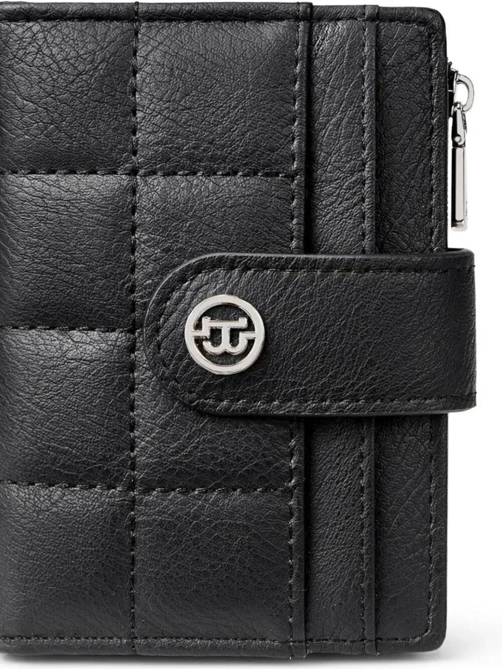 Compact RFID Blocking Leather Wallet for Women - Small Card Holder, Stylish